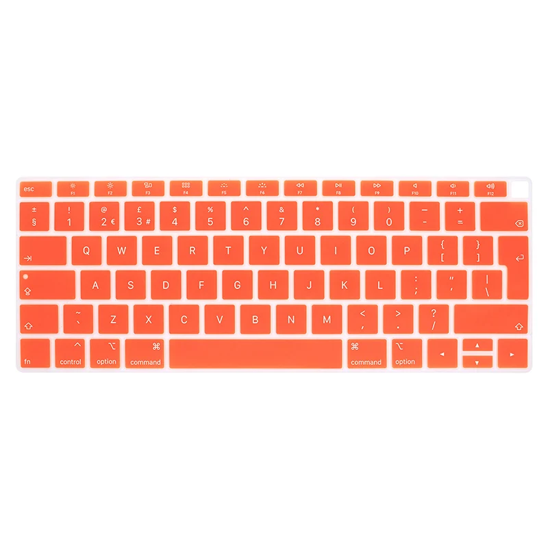 Евро британский английский покрытие для клавиатуры 2018 Новый Macbook Air 13 дюйм чехол