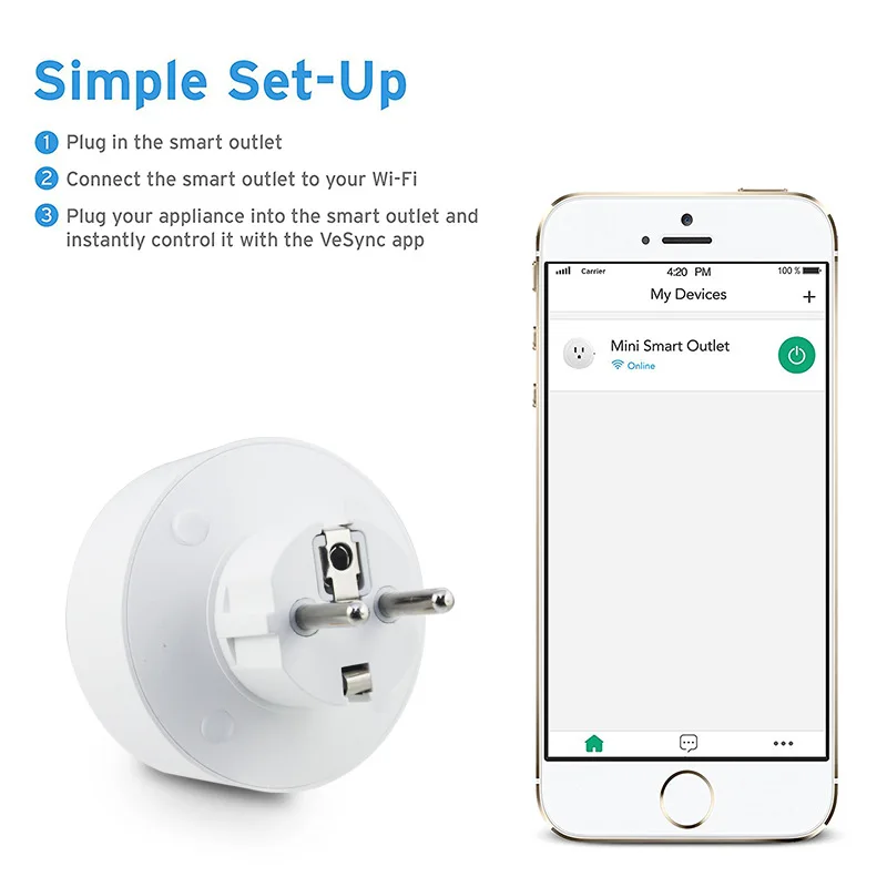 Wifi умная розетка EU Plug 220 V 10A пульт дистанционного управления умный выбор времени переключатель работы для Amazon Alexa/Google Assistant