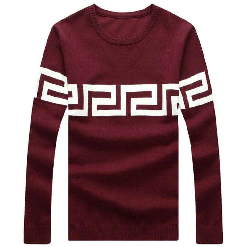 UNIVOS KUNI New Fashion Winter Pullover Sweater Men O-Neck Knitted Trend Sweaters And Pullovers Tops Z2624 | Мужская одежда