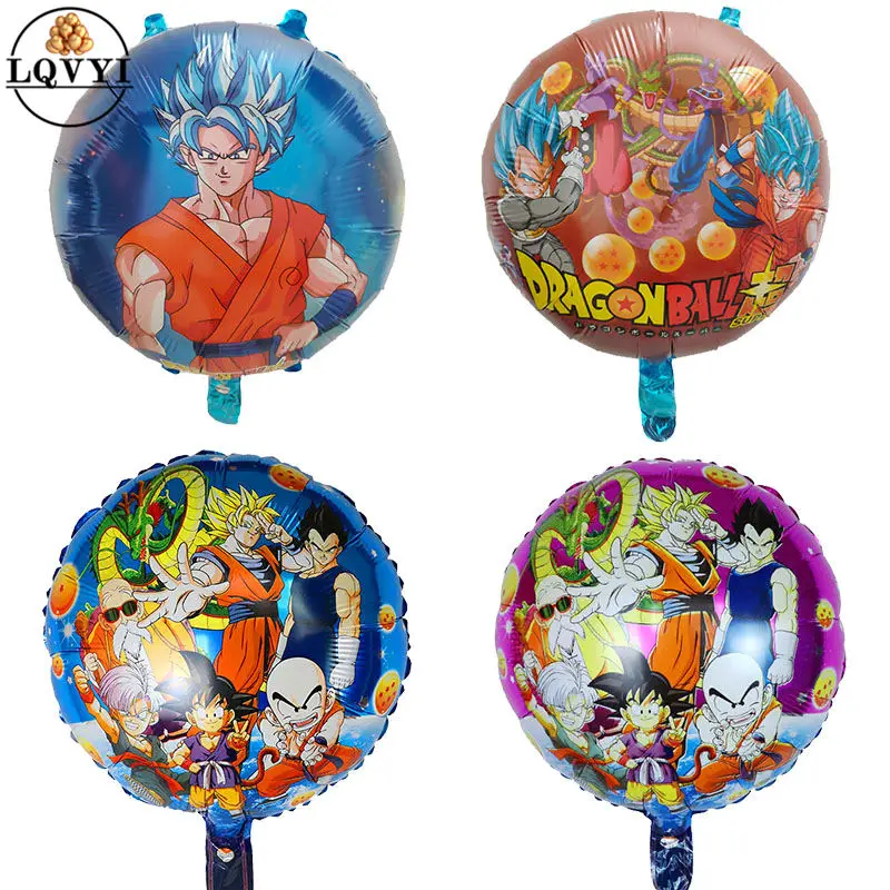 50 шт. 18 дюймов Dragon Ball Sun Wukong из алюминиевой фольги, Ксеноновые шары, Мультяшные шары, украшения для дня рождения, Детские шары, игрушки - Цвет: 50pcs mixed
