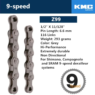 KMC X8 X9 X9sl X10 X10sl X11SL велосипедная цепь 9S 10S 11S золото для MTB/шоссейного велосипеда для Shimano/SRAM 8 9 10 11 скорость 116л/цепной велосипед - Цвет: Z99