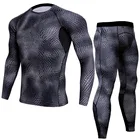 Спортивный костюм с длинным рукавом для ММА Rashguard, текстура змеи, футболка Муай Тай, компрессионные штаны, дышащие тренировочные боксерские спортивные комплекты