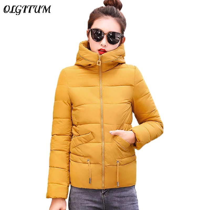 

Winter Coat Women Casual Short Down Cotton Jacket Plus Size M-3XL Korean Slim Parkas 2019 New Sweet Cute Brand Winter Outwear