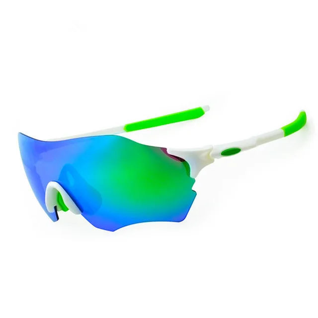 Зеленый X-7477 TR90 sports bicycle glasses unisex mountain bike / road bike bicycle bicycle glasses sunglasses EV Evzero UV400 Wonderful - Цвет: Зеленый