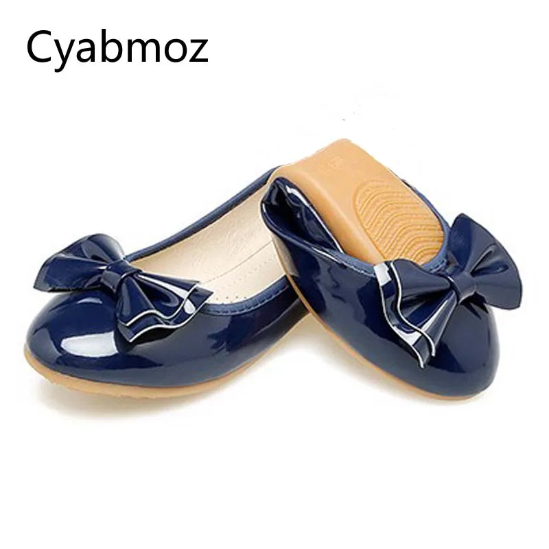 Cyabmoz/бренд 2018 Милые удобные мягкие лоферы с бантом и круглым носком для