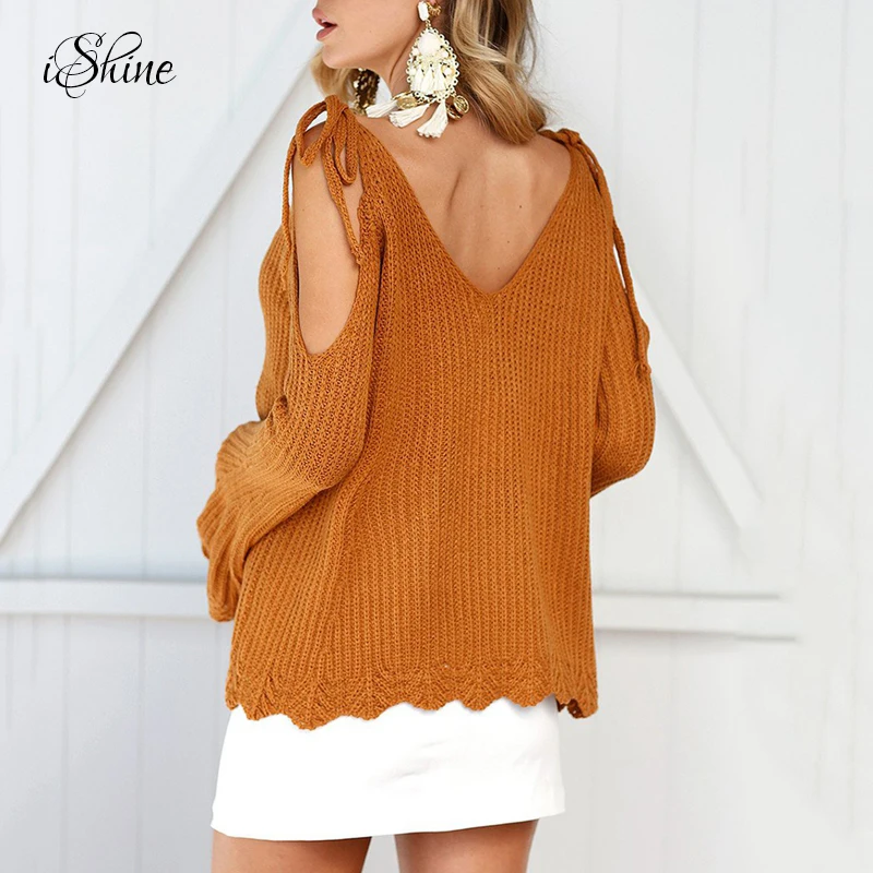 2017 Женский кружевной топ с ремешками свитер открытыми плечами сексуальный полый