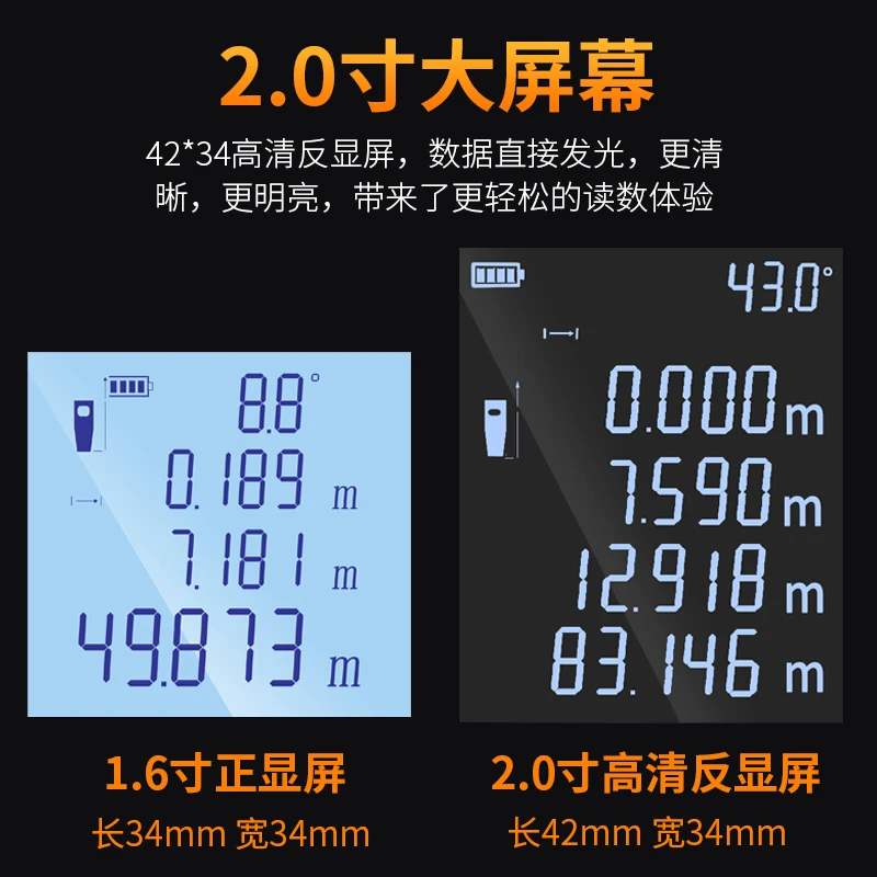 Infrared Laser Range Finder Electronic Ruler Measuring Instrument Tool High Precision Room Meter Hand-held Ru | Инструменты