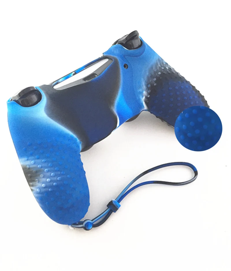 Для контроллера Sony Dualshock 4 PS4 Pro Slim противоскользящие камуфляжные силиконовые