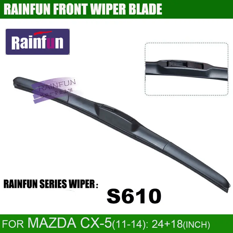 Щетка стеклоочистителя RAINFUN 24 + 18 предназначенная для MAZDA CX 5(11 ) CX5 автомобильный