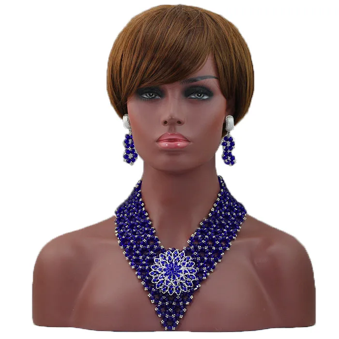 Комплект из колье и серёг в африканском стиле|necklace set|crystal necklace setnecklace set silver |