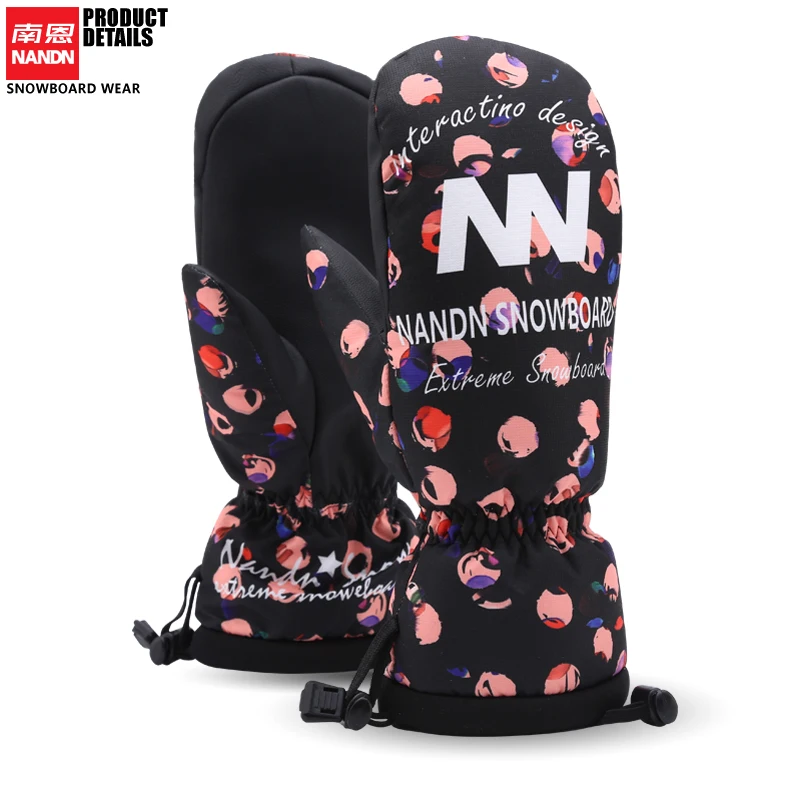 Зимние лыжные перчатки NANDN для сноуборда и езды на снегоходе мотоциклетные