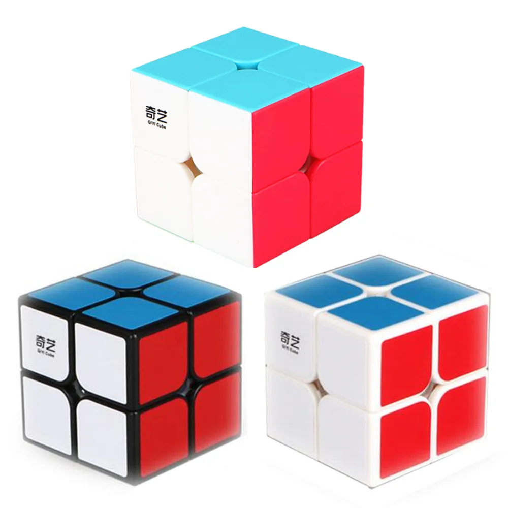 3 цвета Qiyi QiDi S 2x2 магический куб профессиональный Скорость 2x2x2 головоломка