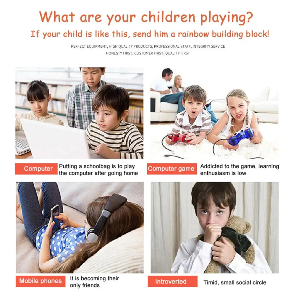 16 шт. для Kidpik Sound акриловые радужные креативные строительные блоки для детей раннее образование инновационные Обучающие игрушки-головоломки