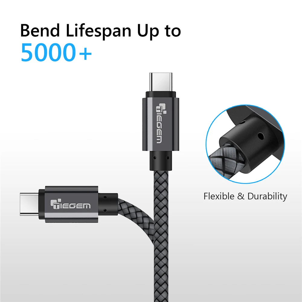 TIEGEM usb type-C кабель для samsung S10 S9 S8 Быстрая зарядка type-C кабель для зарядки мобильного телефона USB C кабель для Xiaomi mi9 Redmi