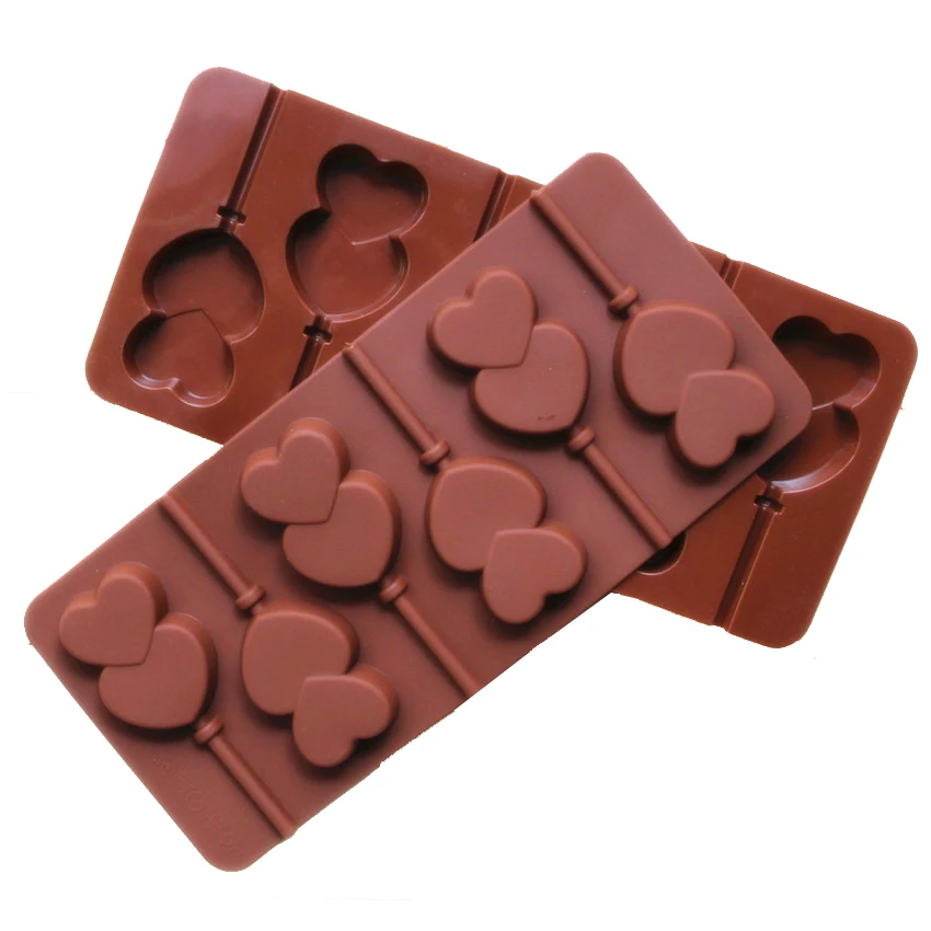 Силиконовая форма для леденцов Пончик смайлик цветок сердце звезда леденцы