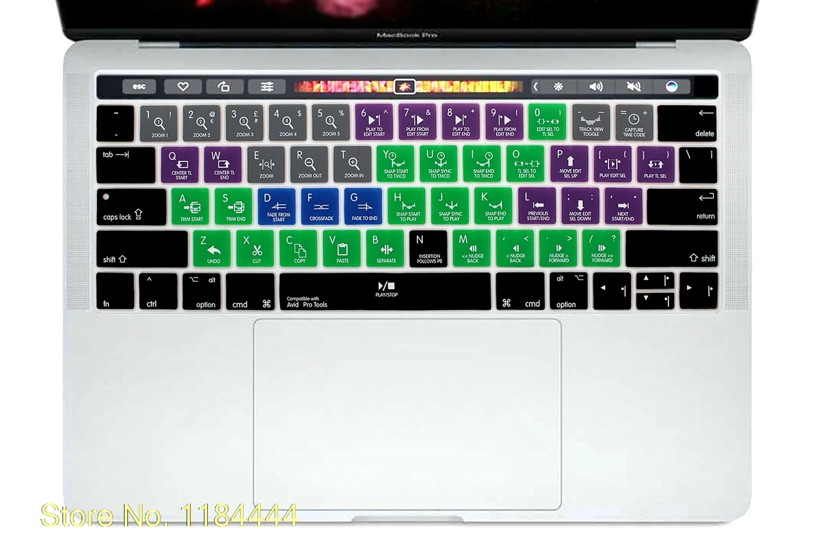 Силиконовый чехол для клавиатуры Macbook Pro 13 &quotA1706 15&quot A1707 2017 выпуск с сенсорной