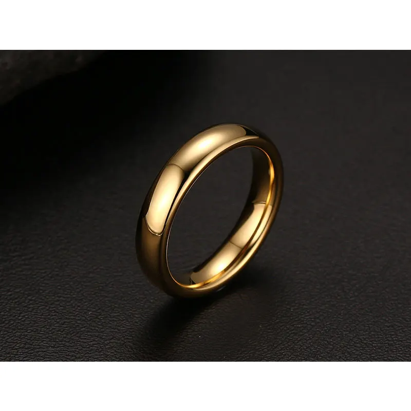 Vnox классический 4.0 мм Вольфрам кольцо для Для женщин Мода Свадебные украшения