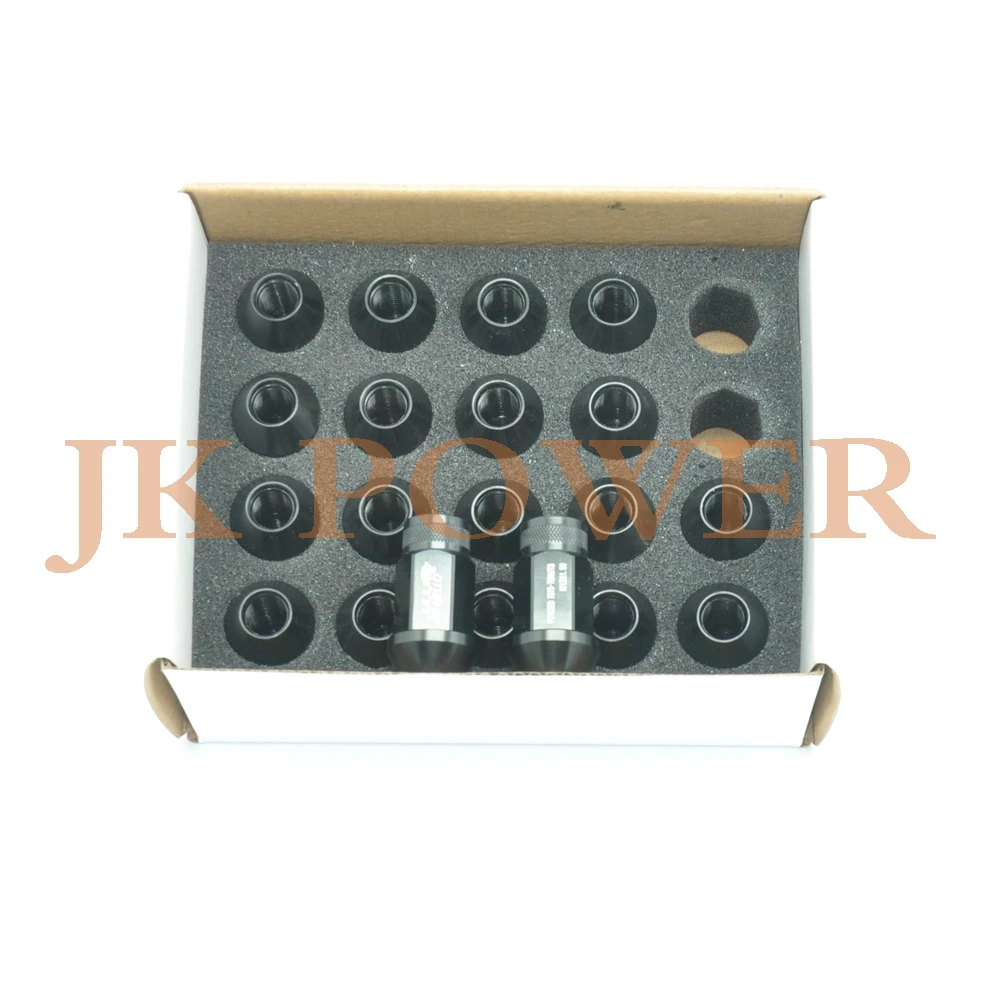 Комплект удлиненных алюминиевых гаек JK красный синий черный 20 шт./компл. m12x1 5 T7 / T