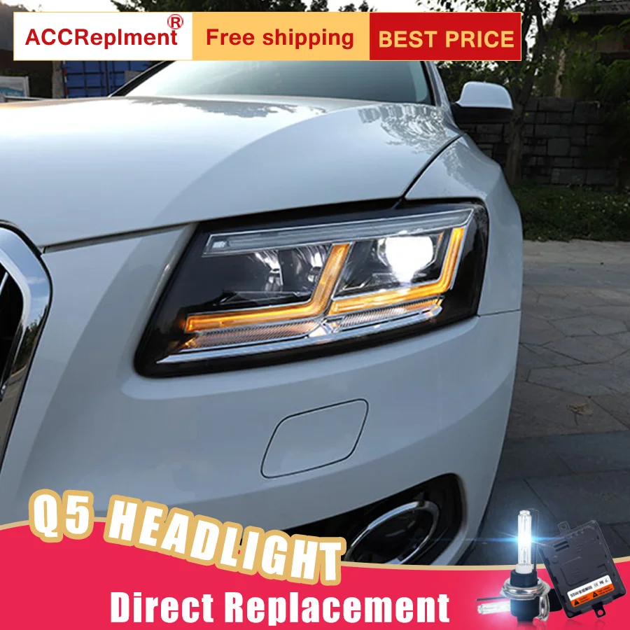 2 шт. светодиодный светодиодные фары для Audi Q5 2009 2018|Фара авто в сборе| |