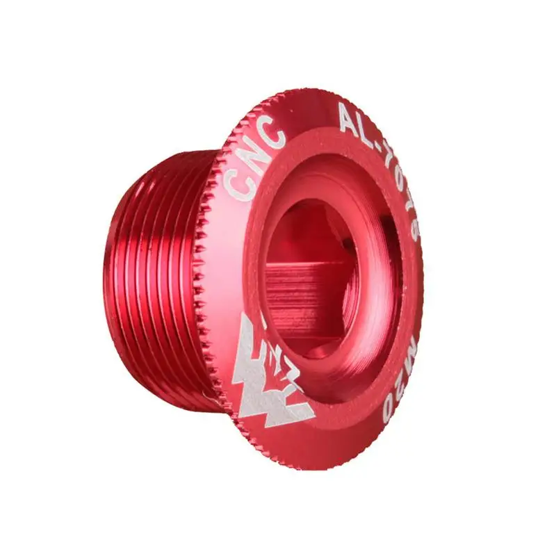 Red Наружная велосипедная крышка шатуна винтовая крышка M20 MTB шатун для велосипеда алюминиевая BMX дорожный велосипедный фитинг части велосипеда кривошипная винтовая крышка - Цвет: Red