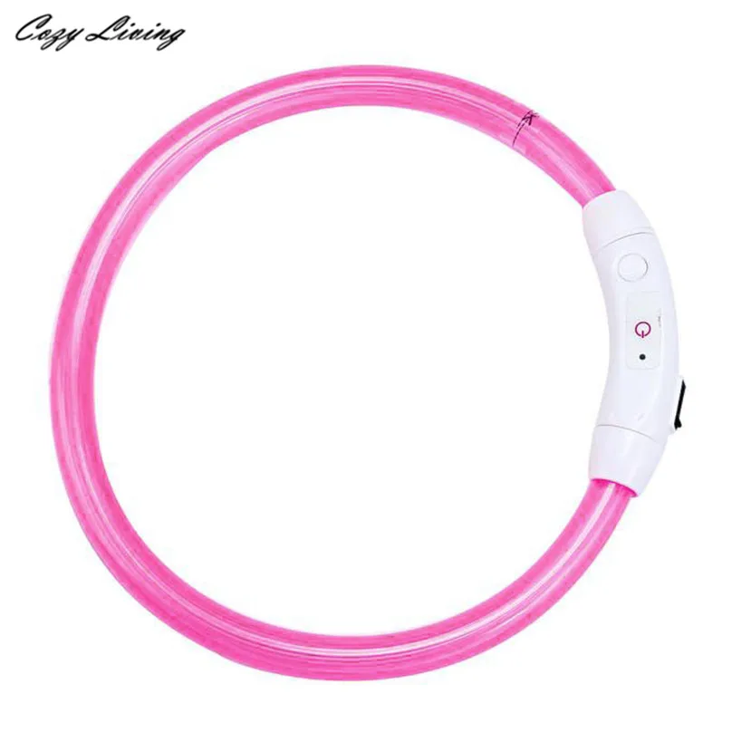 Светодиодный светящийся ошейник Перезаряжаемые USB Водонепроницаемый