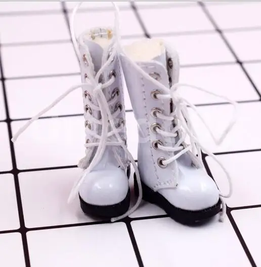 white 6 цветов, 1 пара крутых модных ботинок martin до середины икры для Blyth, Pullip, Barbies, кукла azone 1/6 аксессуары для кукол - Цвет: white