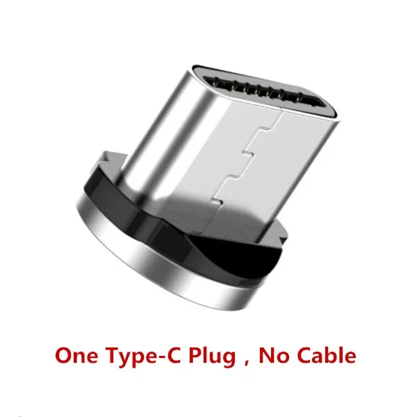 Type-c Plug NOHON 3 в 1 светодиодный магнитный зарядный кабель с разъемом Micro usb type C для iPhone X 7 8 6S XS Xiaomi 4 Магнитный кабель для быстрой зарядки 1 м - Цвет: Type-c Plug