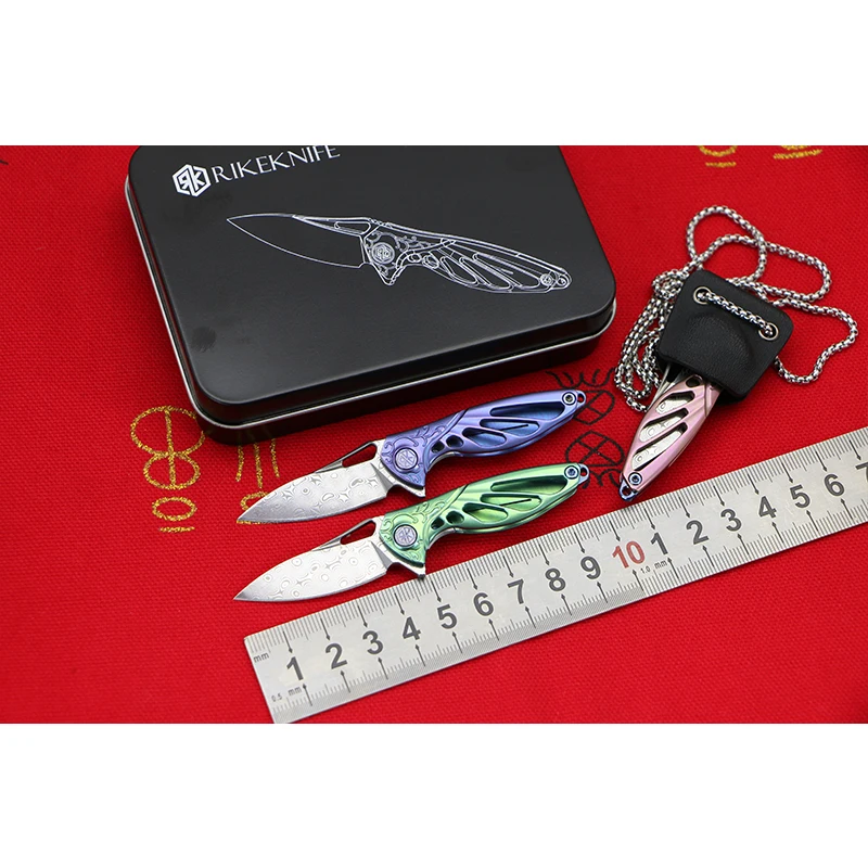 Ножи Rike knif HUMMINGBIRD RK1504 со стальным лезвием и титановой рукояткой для кемпинга