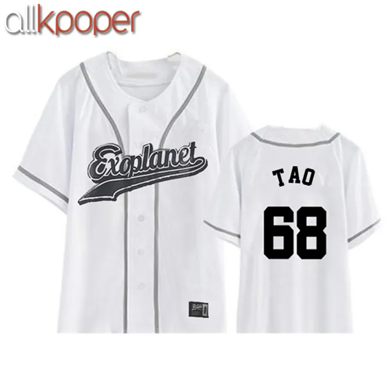 ALLKPOPER Новинка EXO Plane3 Kpop Exo Chanyeol Sehun Xiumin Baekhyun футболка K-POP Exo футболки Harajuku Топ Футболка для женщин и мужчин
