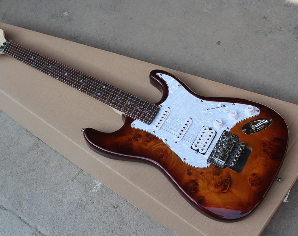 

Free delivery of new high-quality tremolo electric guitar, HSS pickup, customizable,