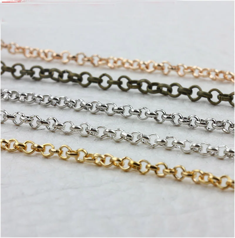 Металлическая звеньевая цепная петля 1 метр звено звенья аксессуары браслет