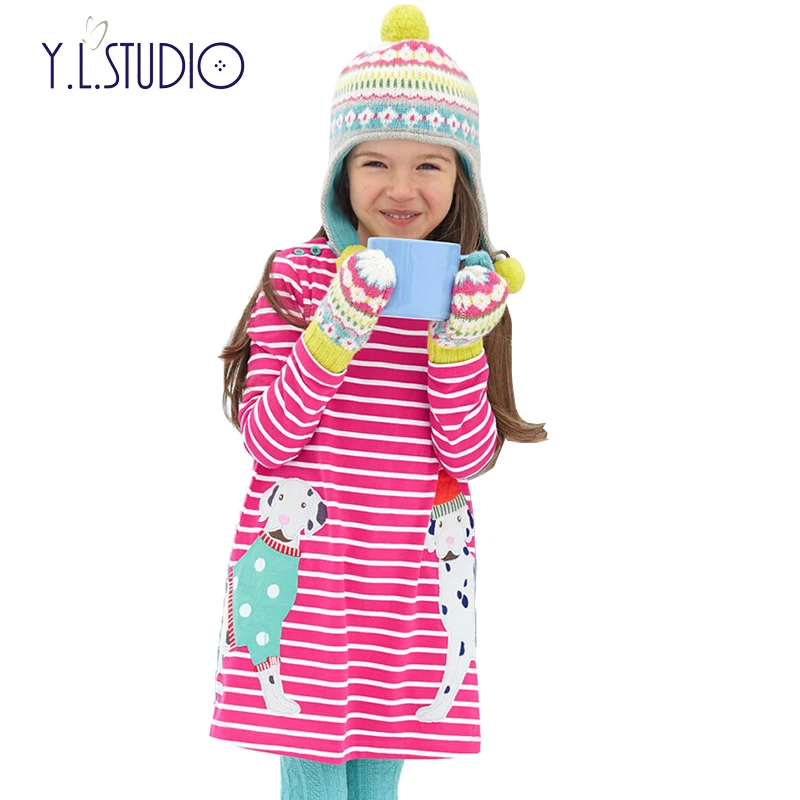 Vestidos Girls Summer Dress 2019 Brand Animal Unicorn Princess Children Costume for Kids Clothes Flamingo Baby 1-7T | Детская одежда и