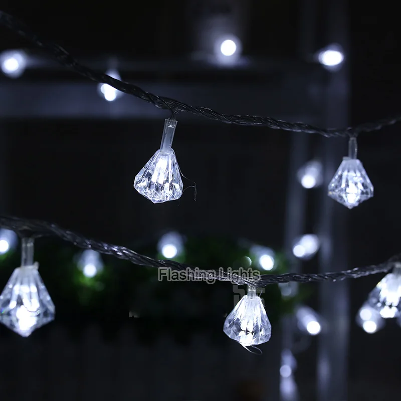 Luminaria 8 м 50 светодиодные гирлянды в форме бриллианта уличные сказочные огни