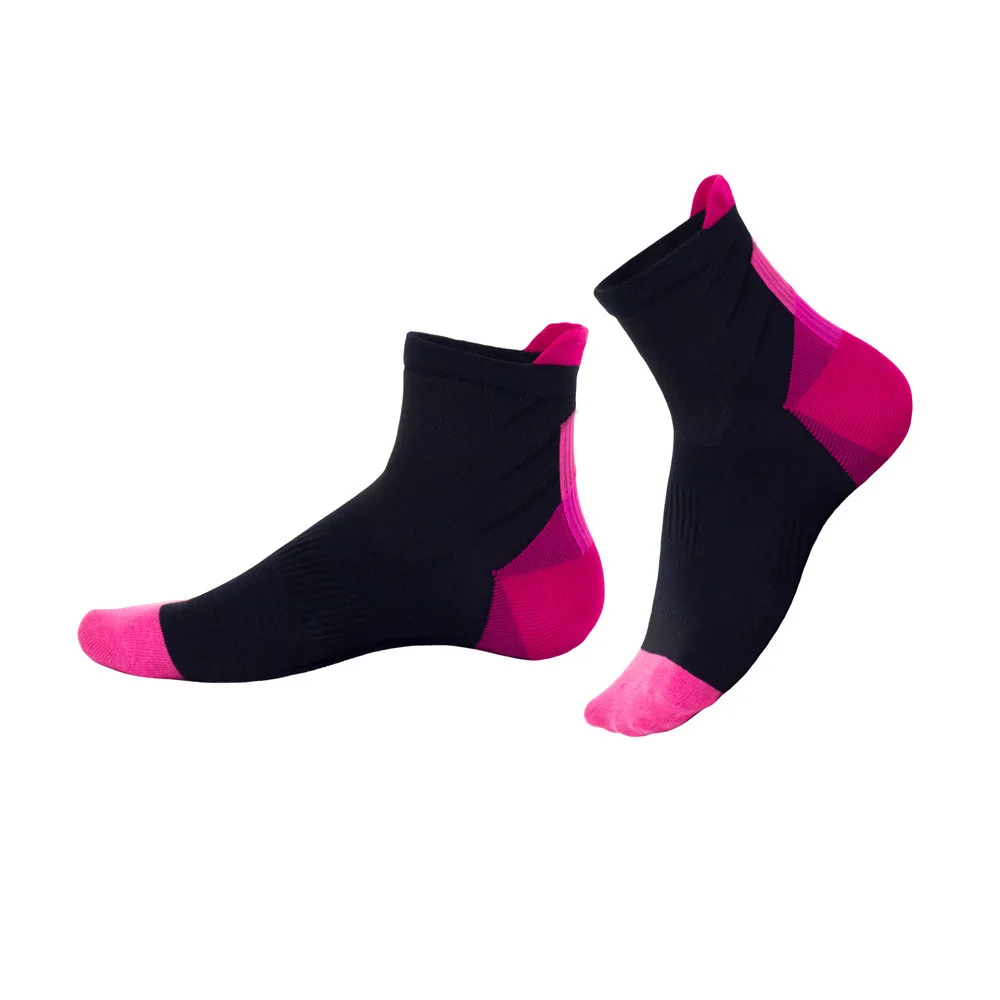 Short Compression Socks Women Men Running Outdoor Sports Hiking Cycling Foot Plantar Fascia Pressure Profession Socks Nylon