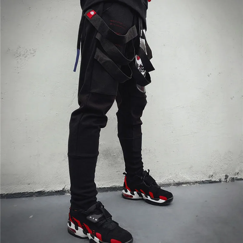 Новый 2018 Мужская мода осень лето хлопок клоунские штаны хип хоп с эластичной