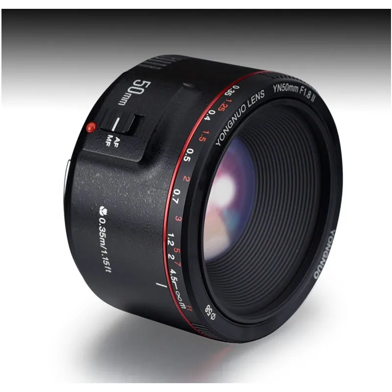 Yongnuo 50 мм F18 II макрообъектив второго поколения для портрета canon LR с фиксированным