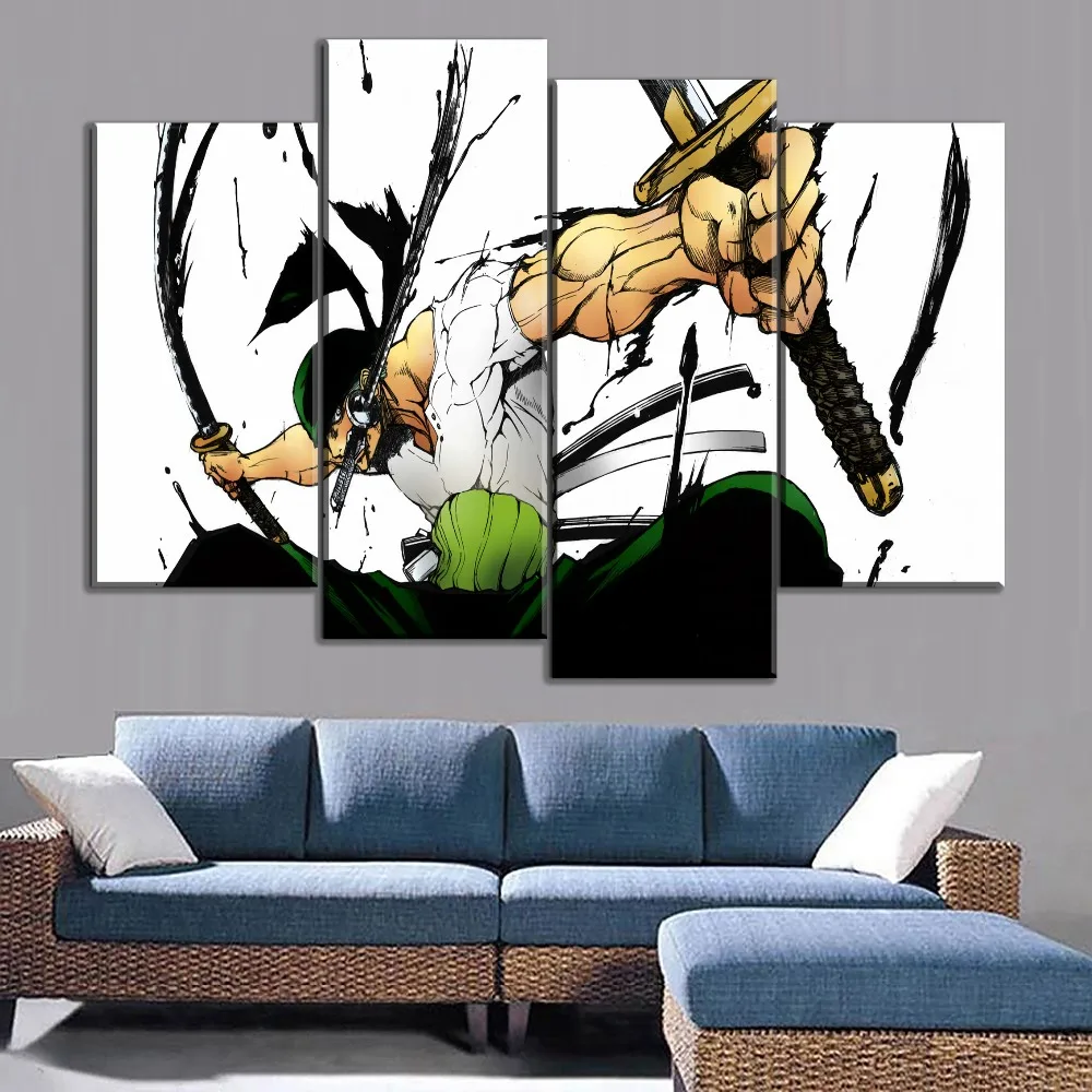 3 шт. Аниме One Piece Zoro Roronoa живопись для дома декоративная Гостиная современное