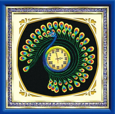 Алмазная картина 5d павлин любовь алмазная паста вышивка крестиком часы Стразы