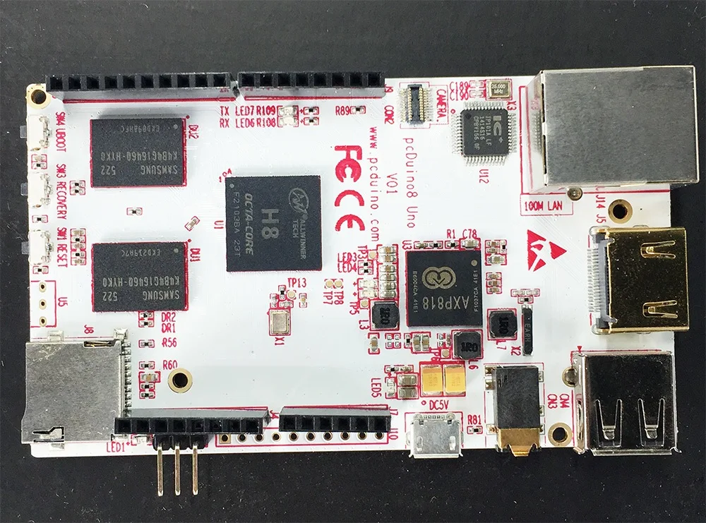 Плата разработки pcDuino8 Uno 8 для атомайзера H8 ядер ARM Cortex 7 2 0 ГГц макетная плата