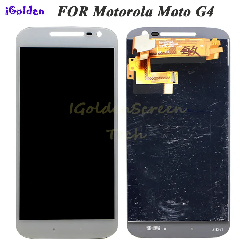 Для Motorola moto G4 ЖК экран Xt1622 XT1625 Xt1620 Xt1621 + сенсорный дигитайзер Pantalla сборка для G 4