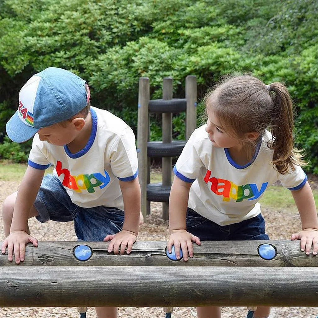 SAGACE/Летняя хлопковая одежда унисекс с буквенным принтом для маленьких мальчиков