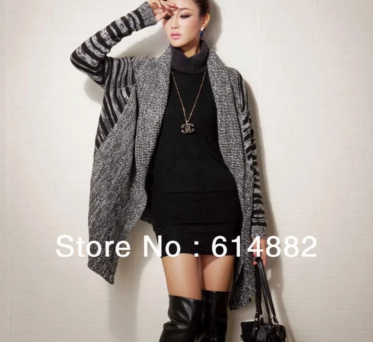 Free Shipping 2013 Women's Fashion Sweater Cardigan Plus Size Loose Outwear Wholesale CL147 |
