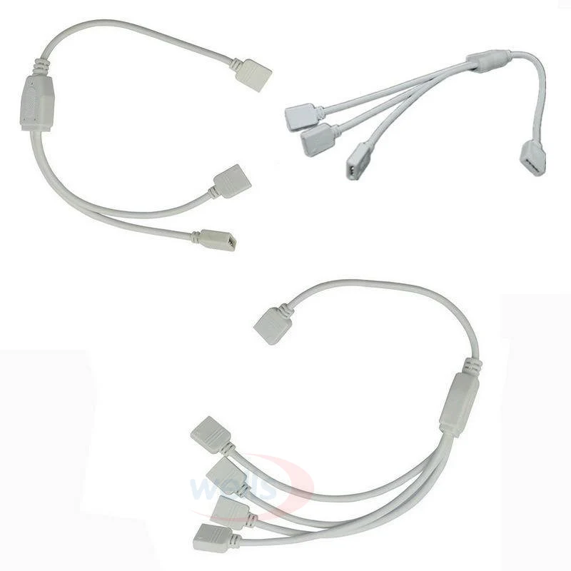 1 шт. RGB разъем 4PIN 2/3/4 кабель Светодиодная гибкая полоса гнездовой для SMD 3528 5050