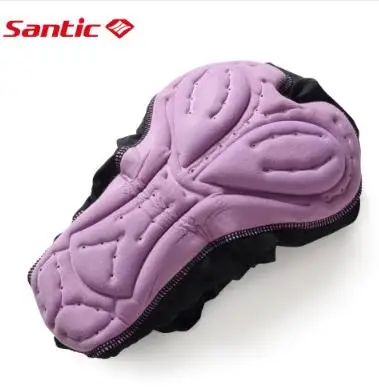Santic женские штаны с подкладкой для велоспорта Pro Fit Coolmax 4D Pad Противоударная