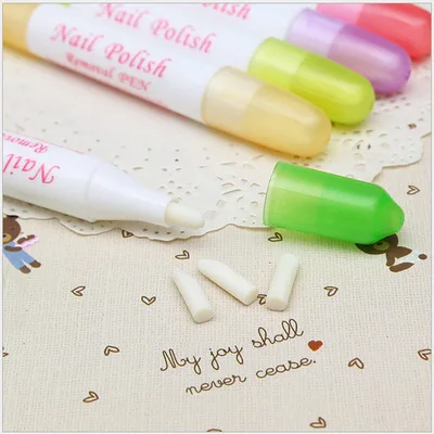 1 шт. корректор для дизайна ногтей ручка для удаления ошибок+ 3 наконечника новейший корректор лака для ногтей Ручка для очистки стирания маникюра - Цвет: A
