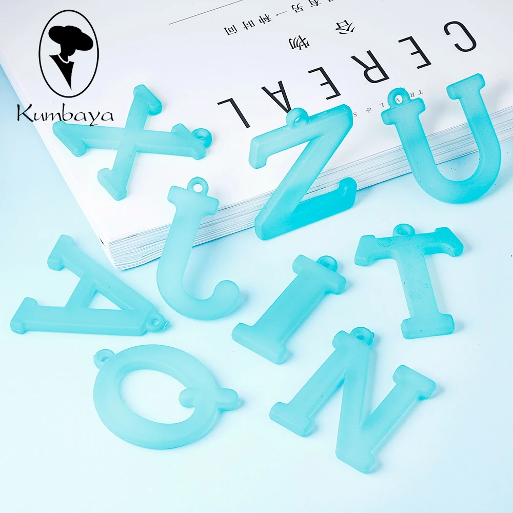 10 шт./лот акриловые Подвески с буквами A-Z конфетные цвета ювелирный аксессуар для