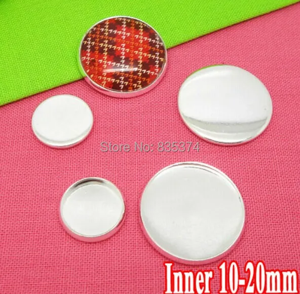

10mm,12mm,14mm,16mm,18mm,20mm Silver Plated Round Pendant Tray,Pendant Blank,Bezel Pendant Settings for Glass Tile Cabochon
