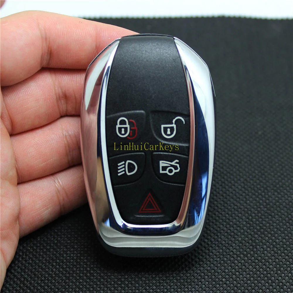 PINECONE для ключа чехол JAGUAR XJ XJL Remote Key 5 кнопки Оригинальный Заменить пустой корпус