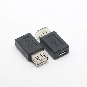 Переходник USB 2018 Type A (гнездо) на Micro USB B (гнездо), черный, 2,0