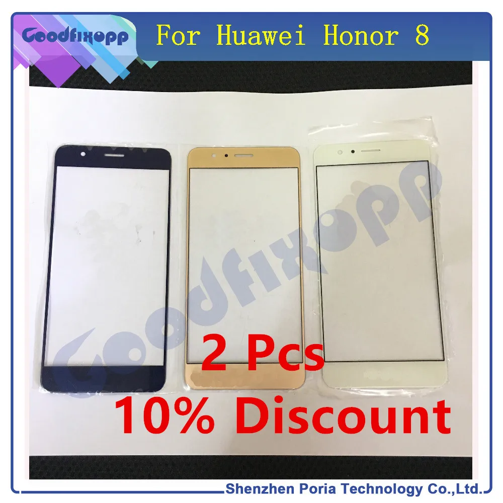 Передний экран для Huawei Honor 8 внешнее стекло ЖК дисплей сенсорная внешняя панель